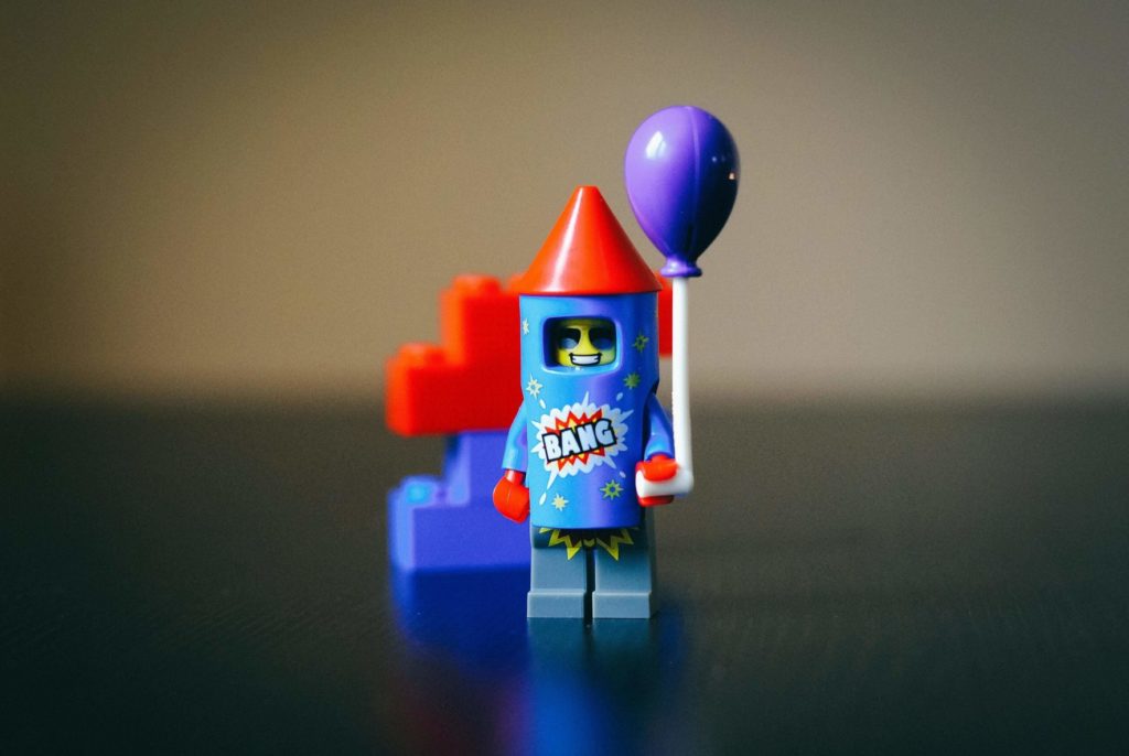 Lego in a space rocket