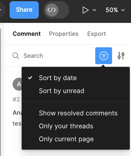 Filtering Figma Comments
